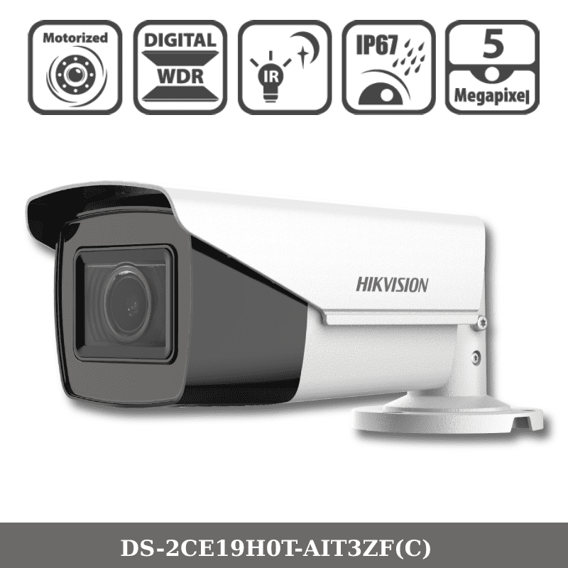 hikvision camera ds-2ce19h0t-ait3zf 5mp motorized varifocal bullet camera