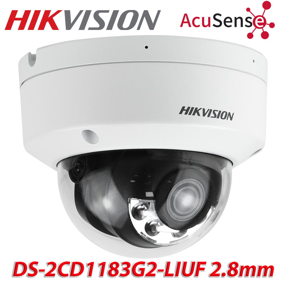 8mp smart hybrid light fixed dome network camera ds-2cd1183g2-liu
