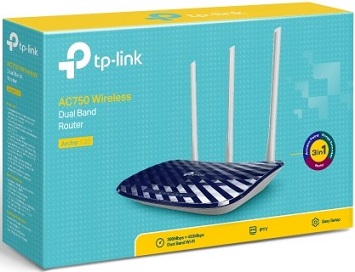 TP LINK ARCHER C20 ROUTER WiFi bi-bande AC750 Mbps