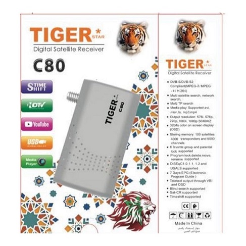mini hd dvb-s2 recepteur tiger c80