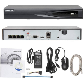 hikvision embedded plug & play 4k nvr 04 ports poe